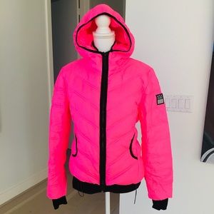 VSX Victoria Secret Sport Down jacket hooded Puffer Quilted + Vest 2 piece   S